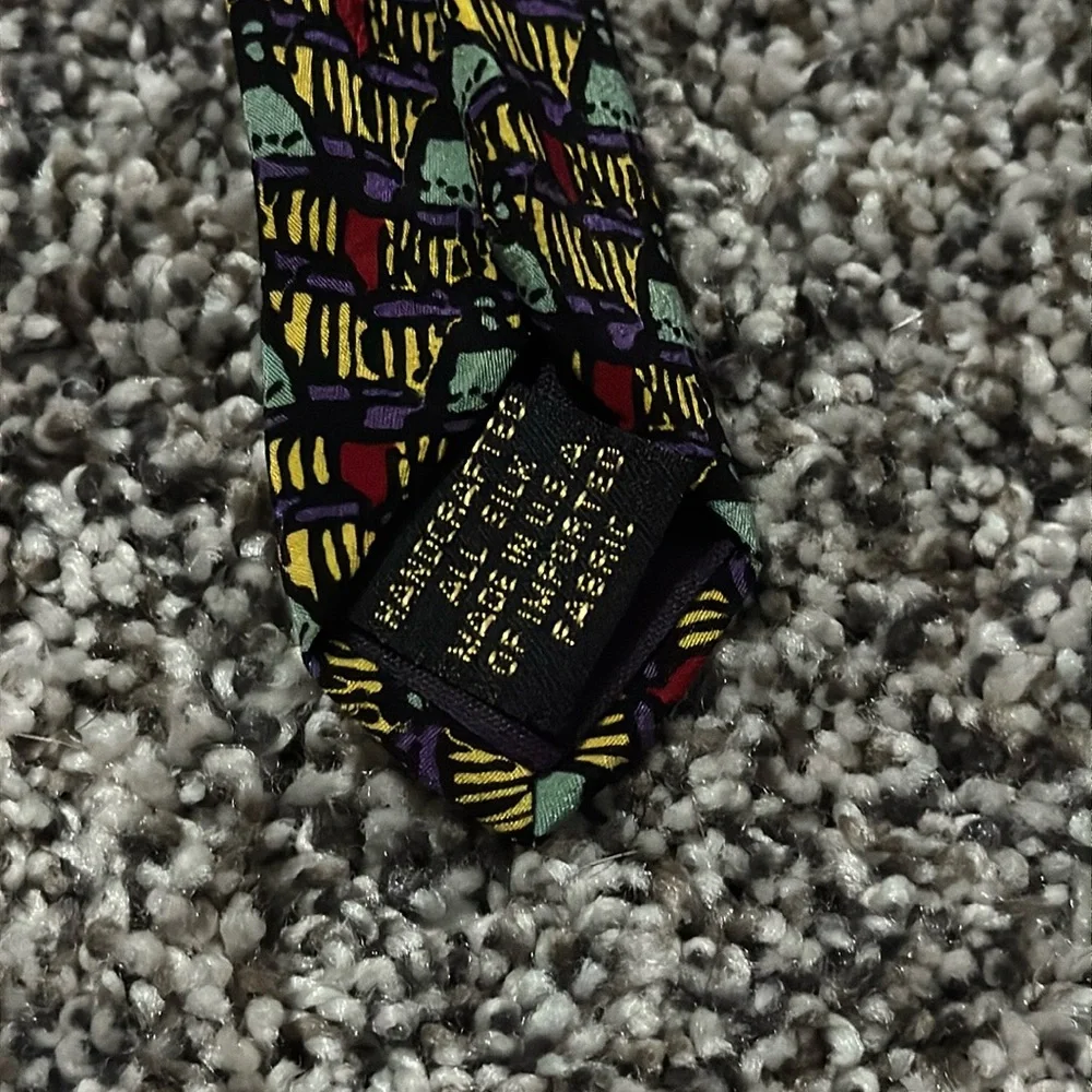 Archifetti “Dome Convention” Green/Yellow/Red/Purple Neck Tie 100% Silk